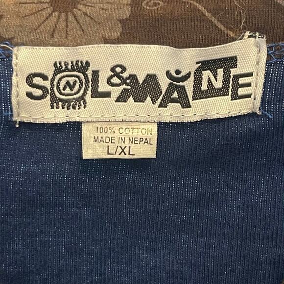 Nepal Patchwork Boho Hippy Festival Women's Jacket by Sol & Mane Size L/XL - Picture 5 of 5